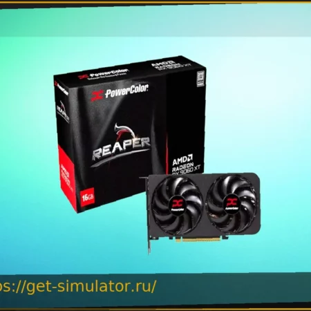 Мощная игровая видеокарта PowerColor Radeon RX 9060 XT Reaper 16 ГБ